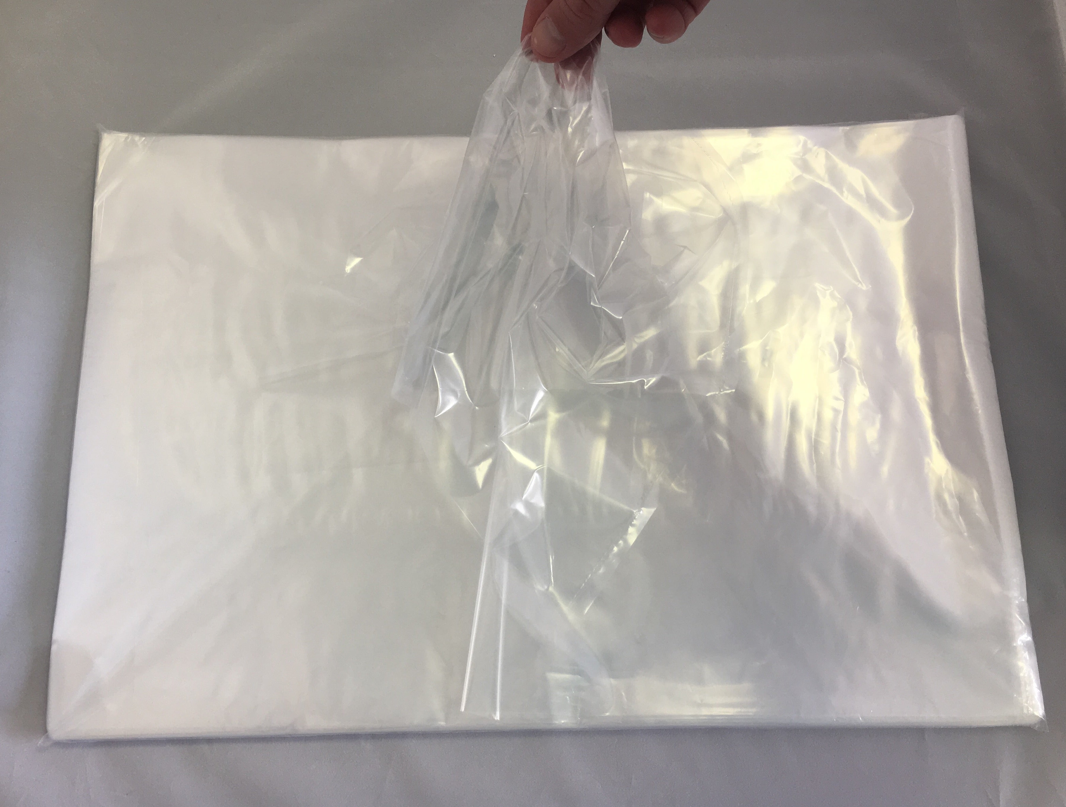 Clear Plastic Bags, 12 x 18 Inches, 100 Pack, Flat with Opening on